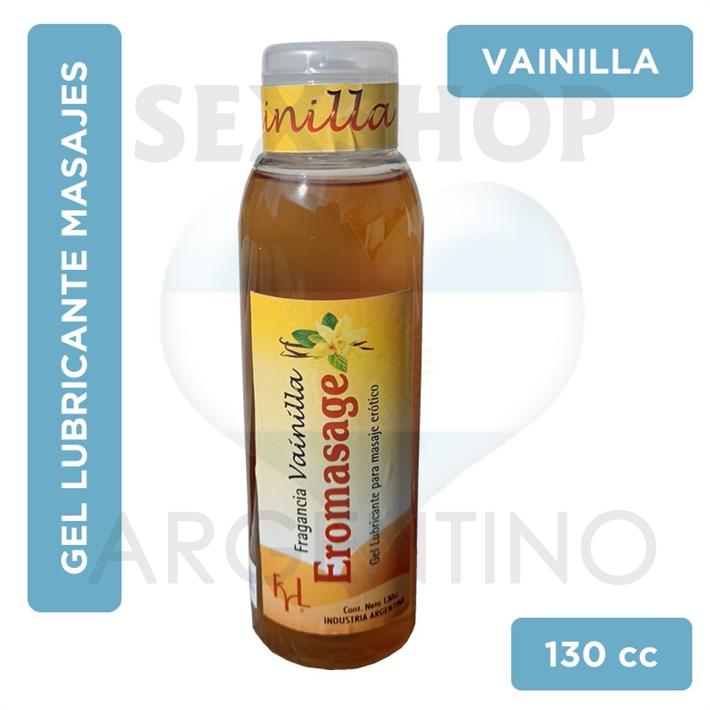 Crema lubricante y para masajes aroma vainilla 130 cm3